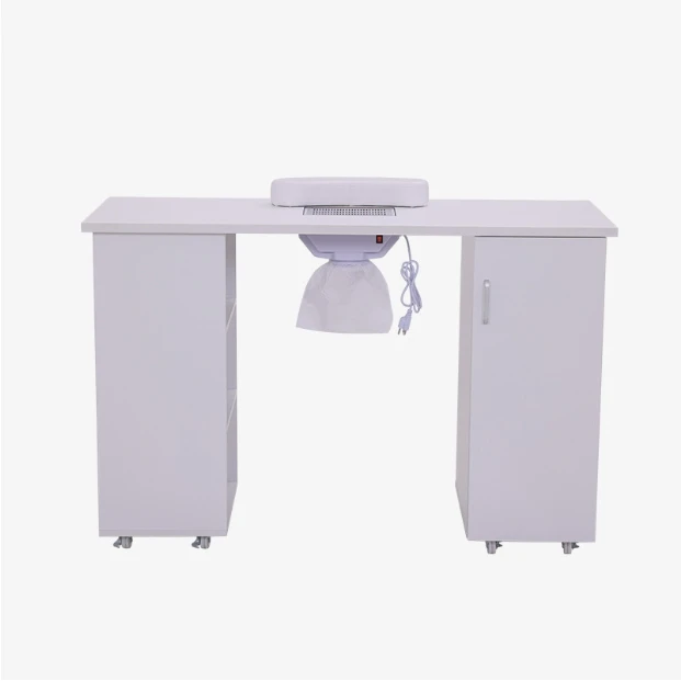 &c Wholesale White Nail Salon Table Modern Multi Drawer Nail Table With Vacuum Cleanersliding Workbench