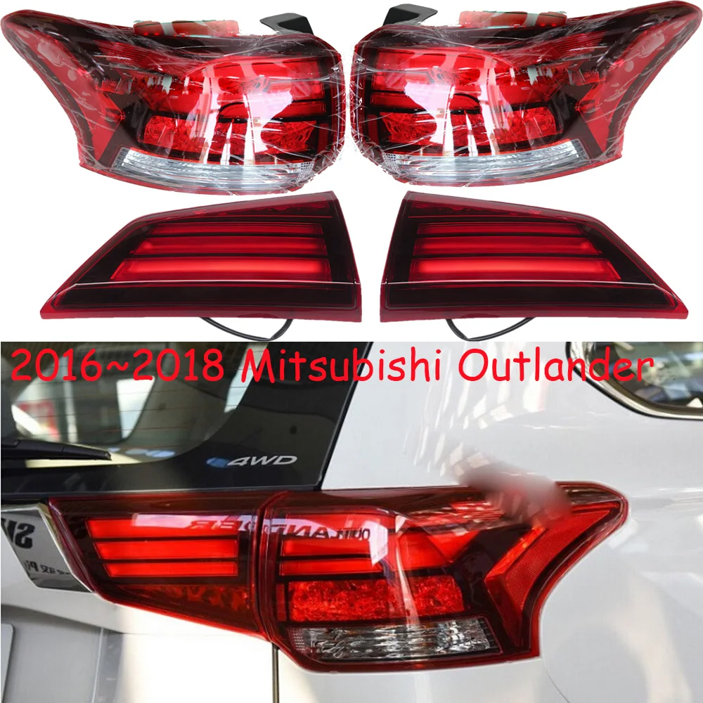 1pcs Car Styling For Outlander Taillights LED 2016 2017 2018year Car Accessories Outlander Lamp Rear Light