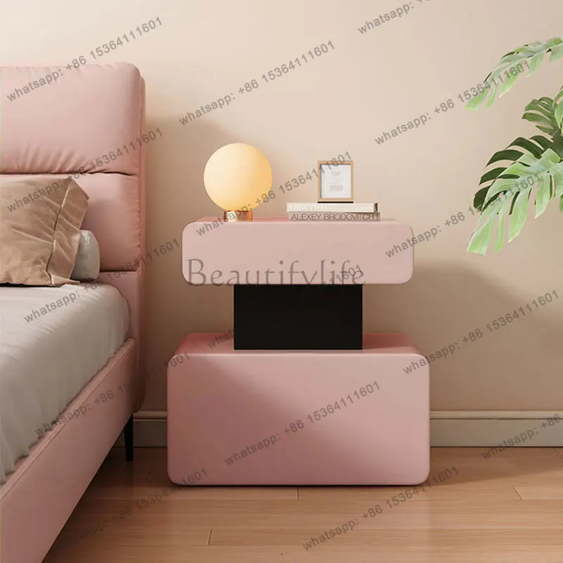 Luxury Unique Nightstand Aesthetic Modern Nordic Bedside Table Trendy Elegant Comodini Camera Da Letto Bedroom Furniture