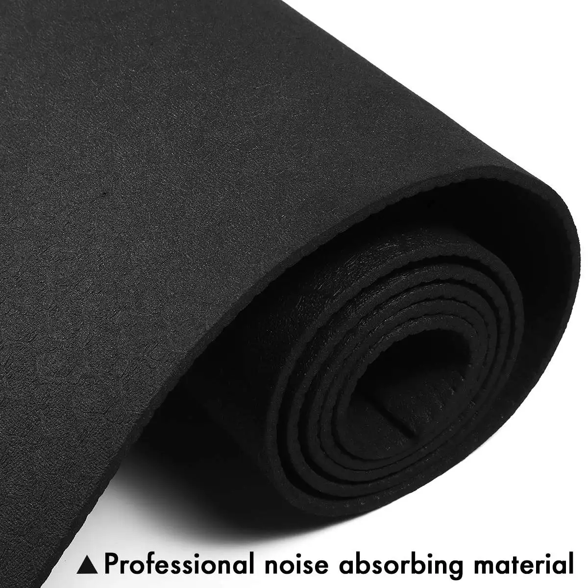 150x75x0.4CM Exercise Mat Gym Fitness Equipment for Treadmill Bike Protect Floor Mat Running Machine Shock Absorbing Pad Black