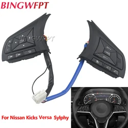 New Car Styling Cruise Control Steering Wheel Switch Button For Nissan kicks Altima Versa 2017-2022 Sylphy