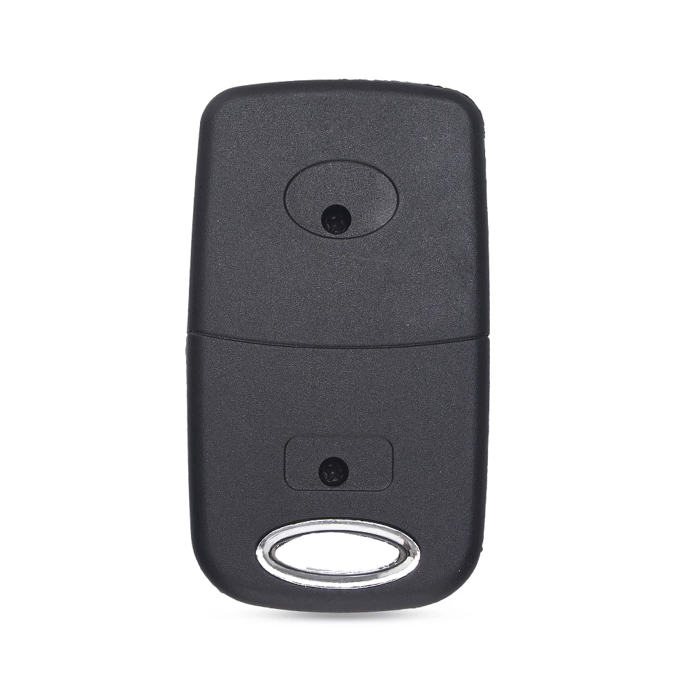 Keyyou dobrável flip remoto chave escudo 2 botão para toyota yaris carina corolla avensis toy43 sem corte lâmina fob caso