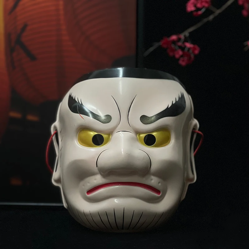 Hannya fantasma japonés máscara de plástico para Cosplay, fantasma de terror, máscara Hannya para hombres, fiesta de disfraces de Halloween, accesorios de máscaras para mujeres