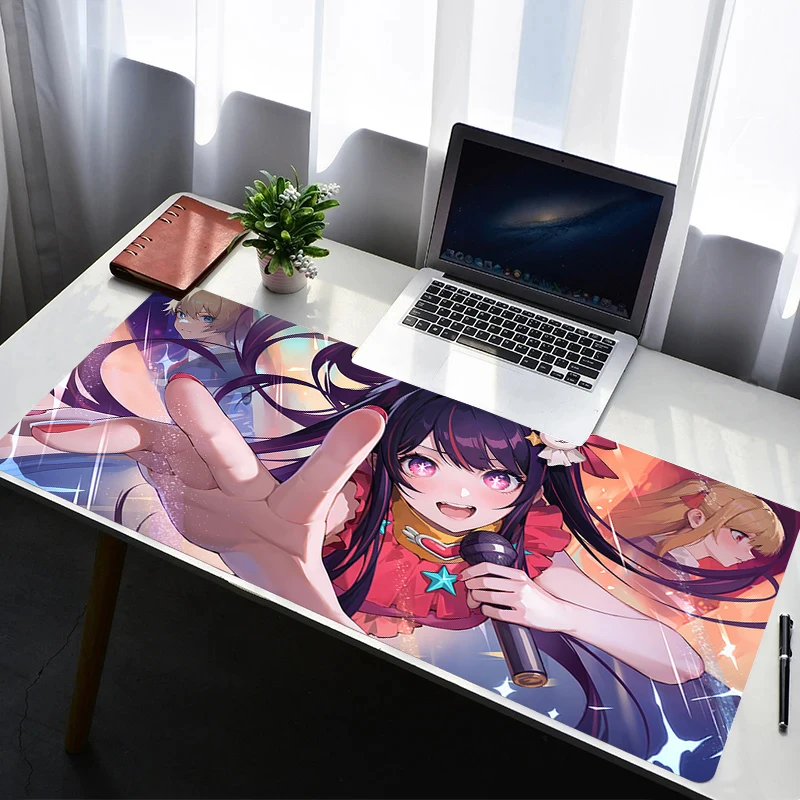 

Mouse Pad PC Non Slip Rubber Anime Mousepad Laptop O-oshi no Ko Gamer Cabinet Keyboard Pad Office Computer Gaming Desk Mouse Mat