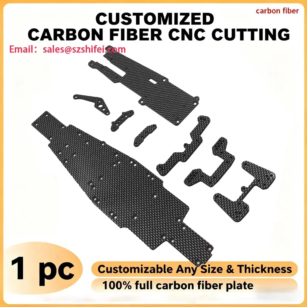 

Carbon Fiber Sheet Process Machining Carbon fiber Custom Customized CNC Cutting for RC Airplane Drone Parts