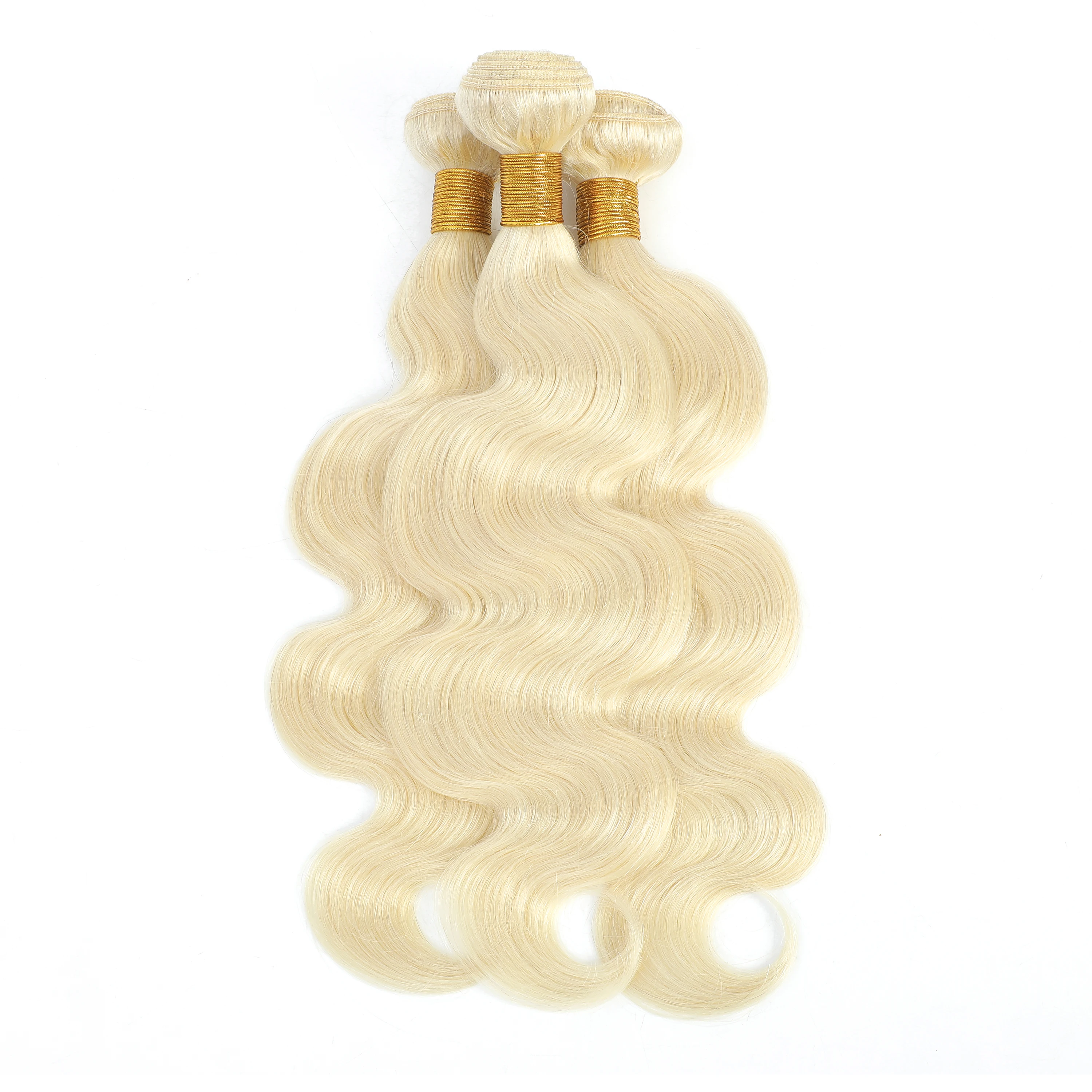 12A 613 Blonde Body WaveBundles Human Hair 20 22 24 Inch Blonde Unprocessed Brazilian Virgin Hair Extensions 3 Bundles