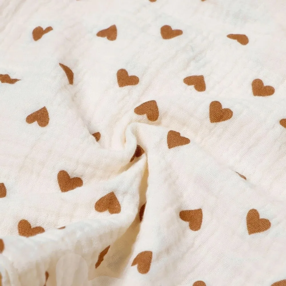 Cotton Muslin Muslin Comforter Blanket Soft Material Printed Design Newborn Sleeping Dolls Multi-Function Newborn Size