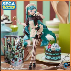 Hatsune Miku Dark Chocolate Bitter Pastry Chef Melty Cheerleading Anime Action Figure Desktop Ornaments Collectible Model Toy