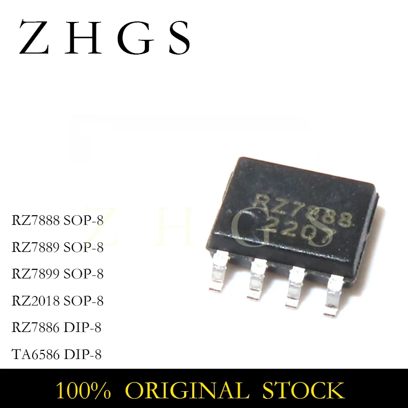 10PCS RZ7888 RZ7889 RZ7899 RZ2018 SOP-8 RZ7886 TA6586 DIP-8 7A~13A 14V bidirectional motor driver chip NEW STOCK