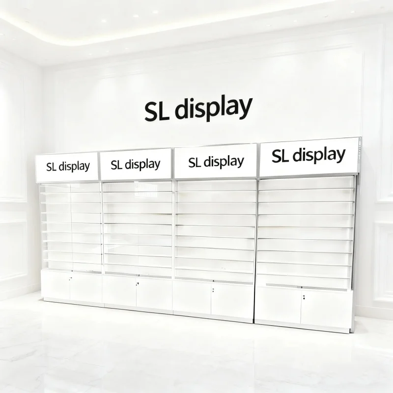 custom.Shangliang Furniture High Quality LED Sunglasses Display Cabinet Optical Shop Accessories Recyclable Interio