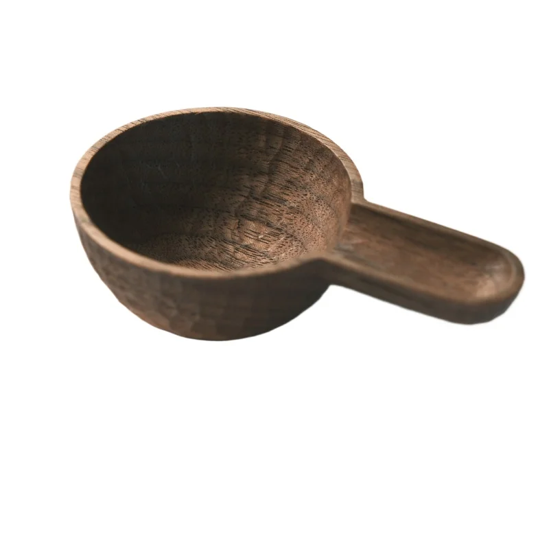 Ретро резная ложка ручной работы из цельного дерева, мерная ложка 10 г, бытовая мерная ложка, кухонные аксессуары для кофейни