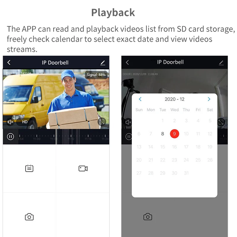 1080P Wireless Doorbell Tuya Smart Wifi Door Bell Apartment Office Access Card Video Intercom For Home Remote Unlock Doorbell