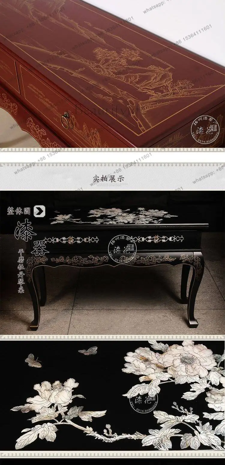 Factory Direct  new Chinese counter model hand-painted simple furniture guqin table custom guzheng sinology performance table