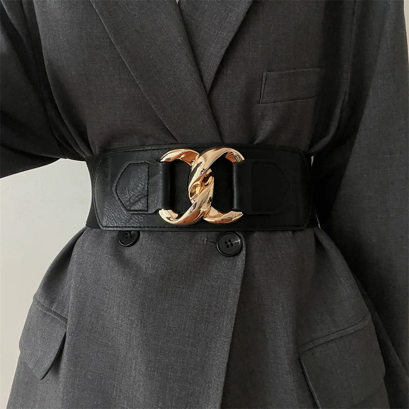 

X6012 Lady High Elastic Waistband Women Width Waist Belt Women Dresses Belts Waist Girdles and Waist Girdles