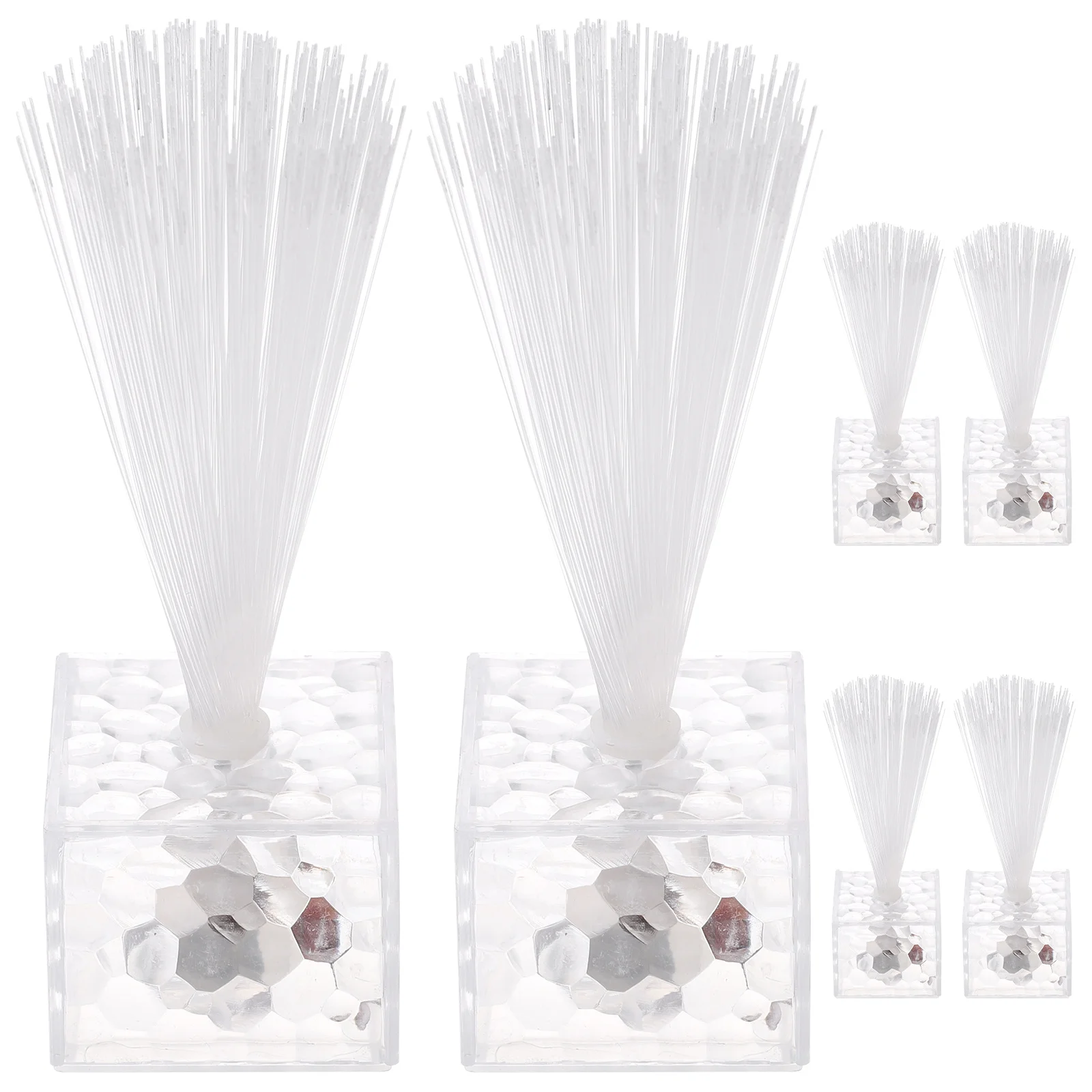 

Mini Fiber Optic Lamp 6pcs LED Lights for Centerpieces Party Wedding Atmosphere Decor Room Light Powered