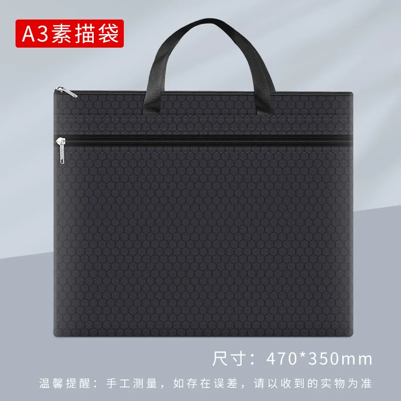 Imagem -04 - Bolsa de Arquivo Portátil Zíper Oxford Pano à Prova d8 Água 8k Esboço Desenho Arte Bolsa de Armazenamento Bolsa de Lona Escola Escritório Arquivamento Produtos a3