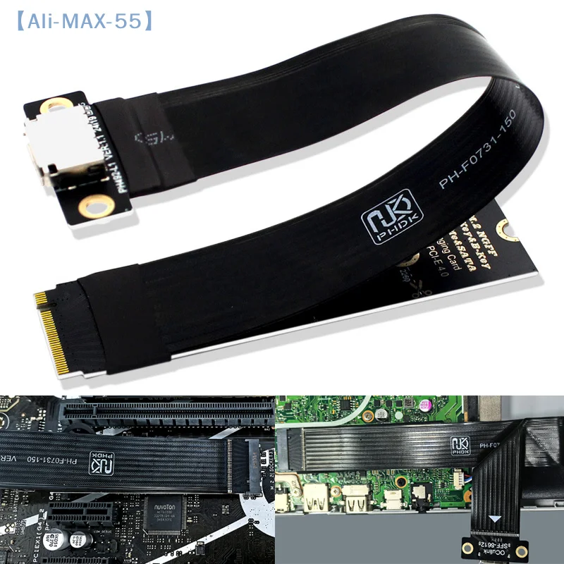M.2 NVME To Oculink 4i Extension Cable For SSD Graphics Card M2 M Key To SFF-8611 SFF-8612 Adapter Cable For Desktop Laptop