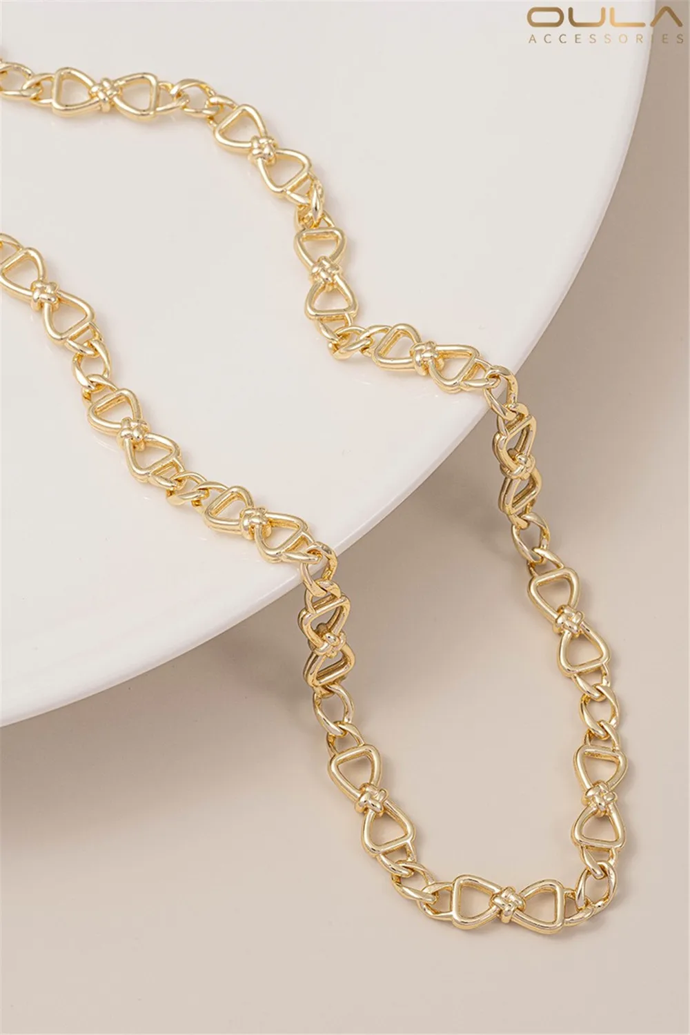 

14K Gold-plated Bow, Star Chain, Heart-shaped Chain, Diy Handmade Bracelet, Necklace, Accessory, Loose Chain