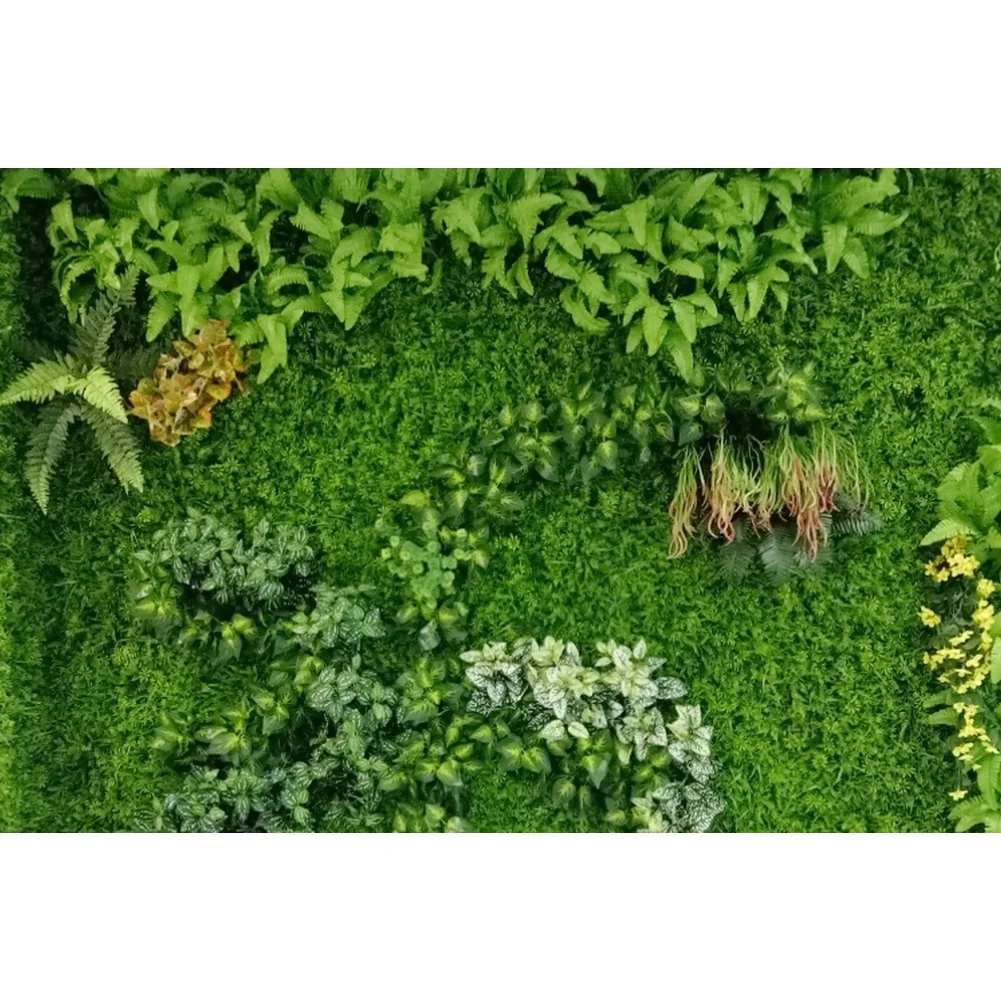 Plastic Faux Grass Wall Panel 40 cm x 60 cm 1pc Artificial Greenery Hedge for Wall Decor Backdrop Indoor Outdoor
