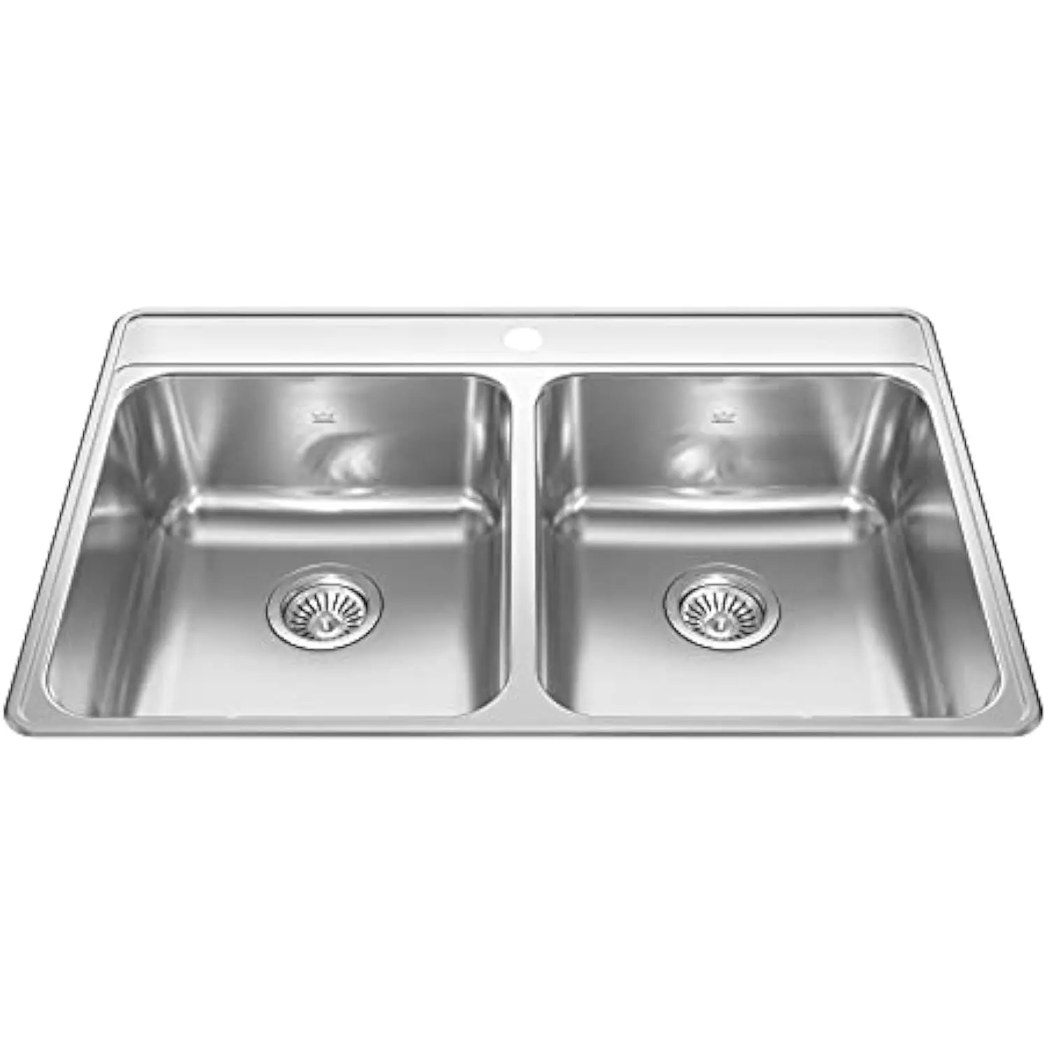 

Kindred Cdla3322-8-1Cbn Creemore 33-дюймовая Lr X 22-дюймовая Fb X 8-дюймовая кухонная мойка Dp с двойной чашей 1 фило нержавеющая сталь, 33 X 22