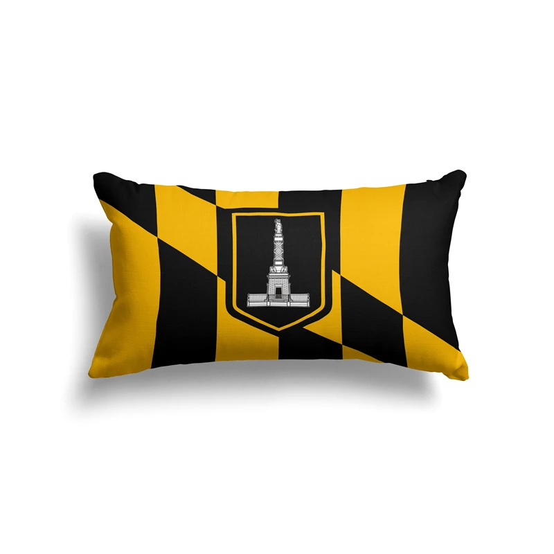 Aertemisi 20'' x 12'' Baltimore Maryland Rectangular Throw Pillow Cushion Covers Cases Pillowcases 50cm x 30cm