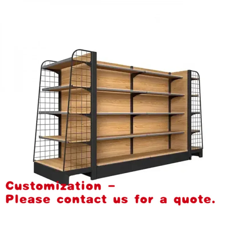 

Стеллажи для магазинов у дома, полки для супермаркетов, деревянные гондолы, демонстрационные стойки