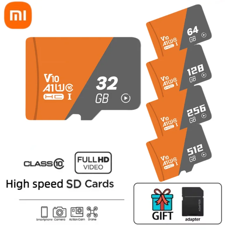 Original Xiaomi Micro TF/SD Card 128G Memory Card High Speed SD Memory Cards 2TB Large Capacity Flash SD Card For Laptop/Desktop