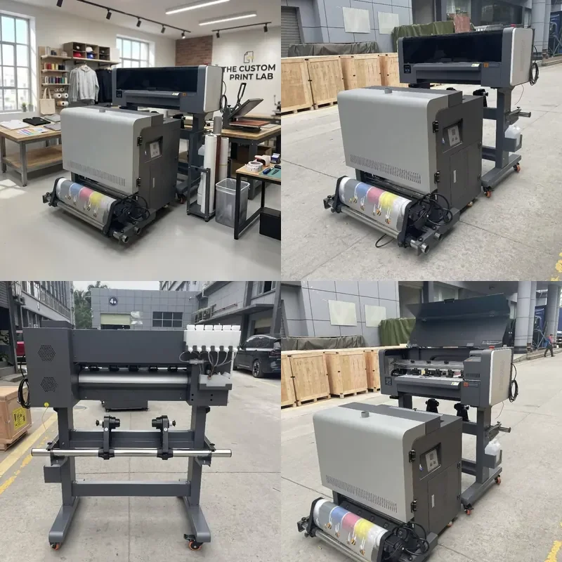 for Heyme A1A2A3 XP600 I1600 Ink Jet Printer with Vertical Powder Shaker Roll to Roll Flexible Fabric Printer 1 Year Warranty