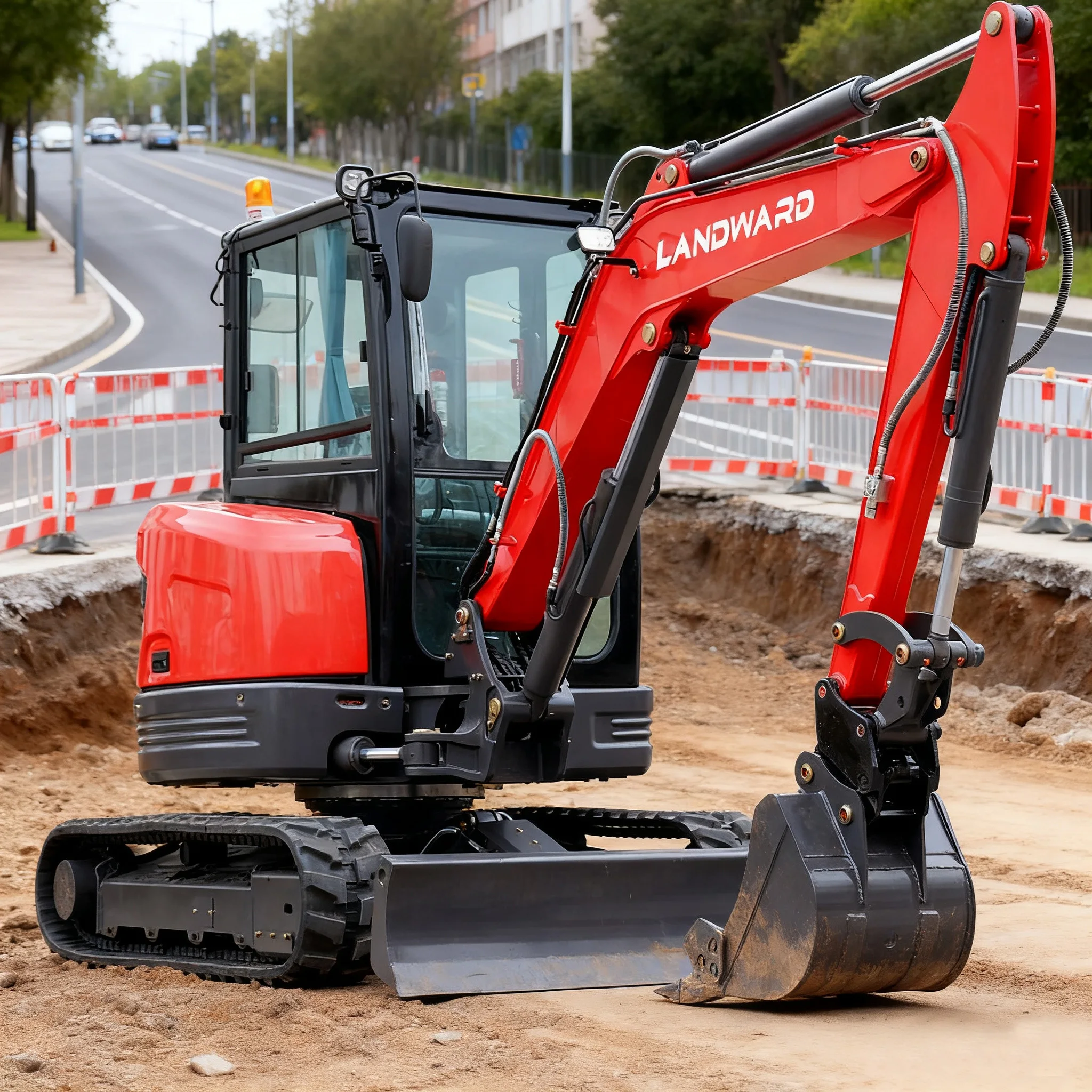 

China 3.5 Ton Excavators Road Construction Excavator Farm Small Excavator 1 Ton-3 Ton CE European Hydraulic Excavator Customized