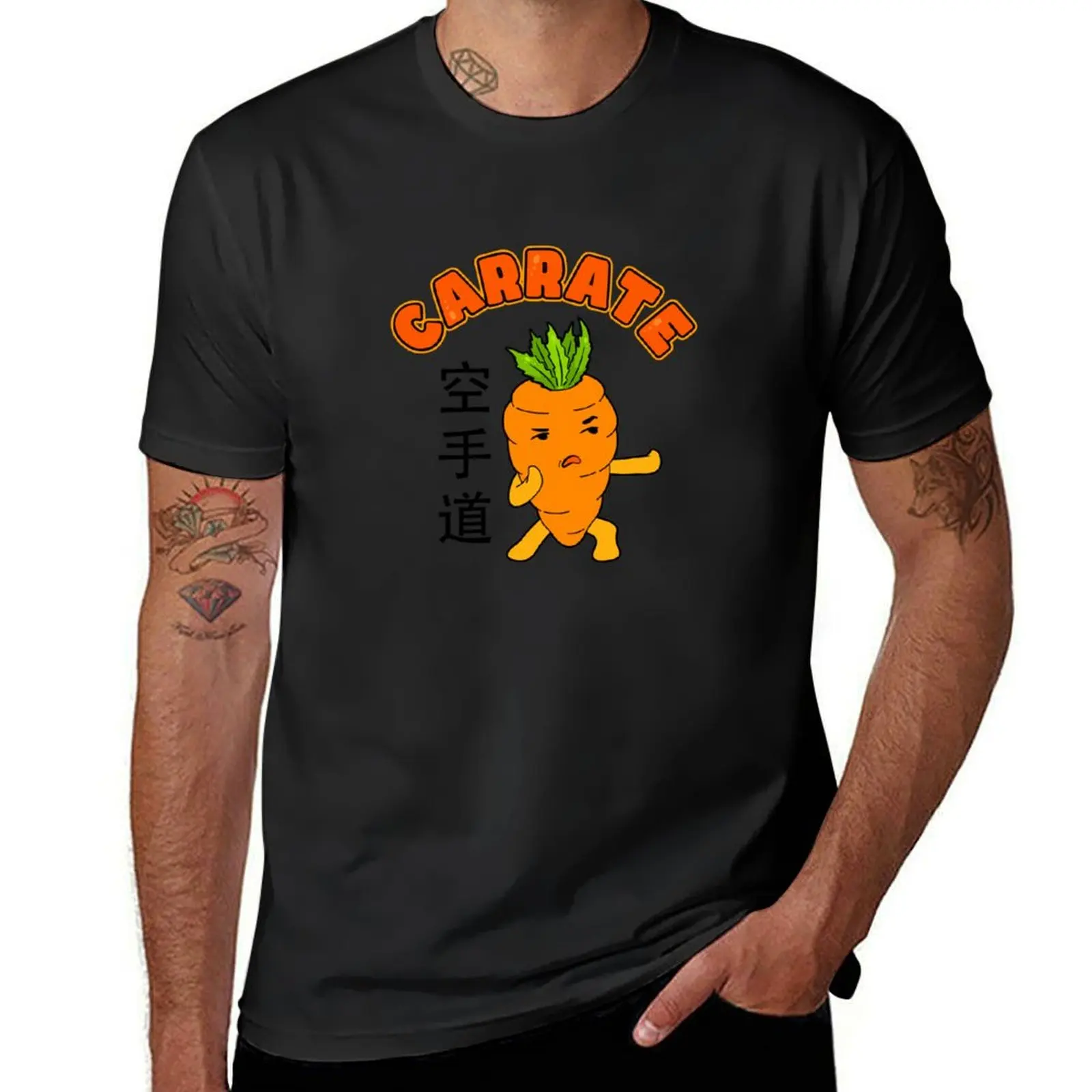 Carrot and karate T-Shirt sweat tops mens workout shirts