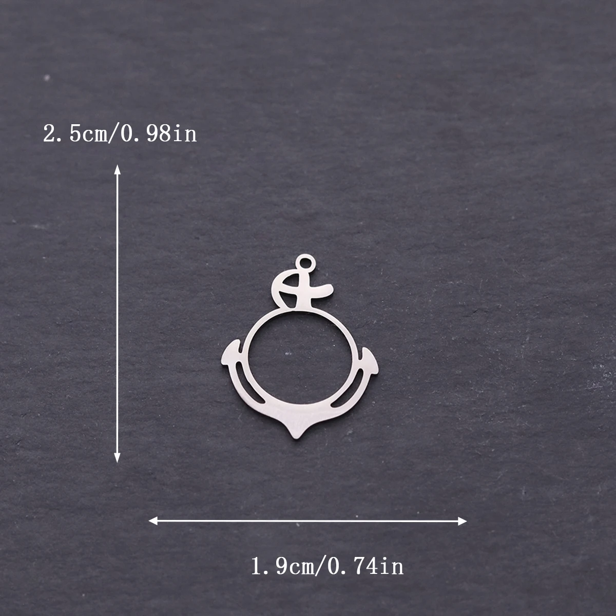 3pcs Stainless Steel Anchor Charms Nautical Sea Pendants DIY Earrings Necklace Supplies Jewelry Making Finding Accessories