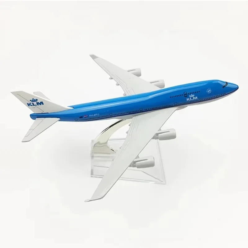 

KLM B747 Alloy Plane 16cm 1/400 Scale Boeing 747 Airplane Model Toy Children's Collection Decoration Gift