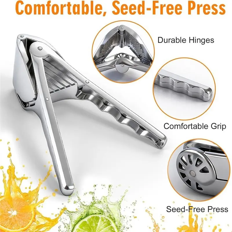 SHGO-Lemon Squeezer, Stainless Steel Lemon Juicer, Dishwasher Safe, Heavy Duty Hand Press Citrus Extractor