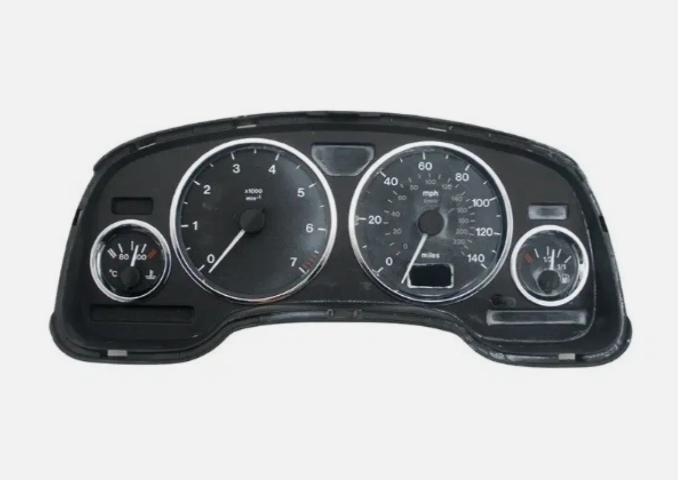 Premium Grade CHROME Cluster Dashboard Dial Gauge Rings For Opel / Vauxhall Astra G