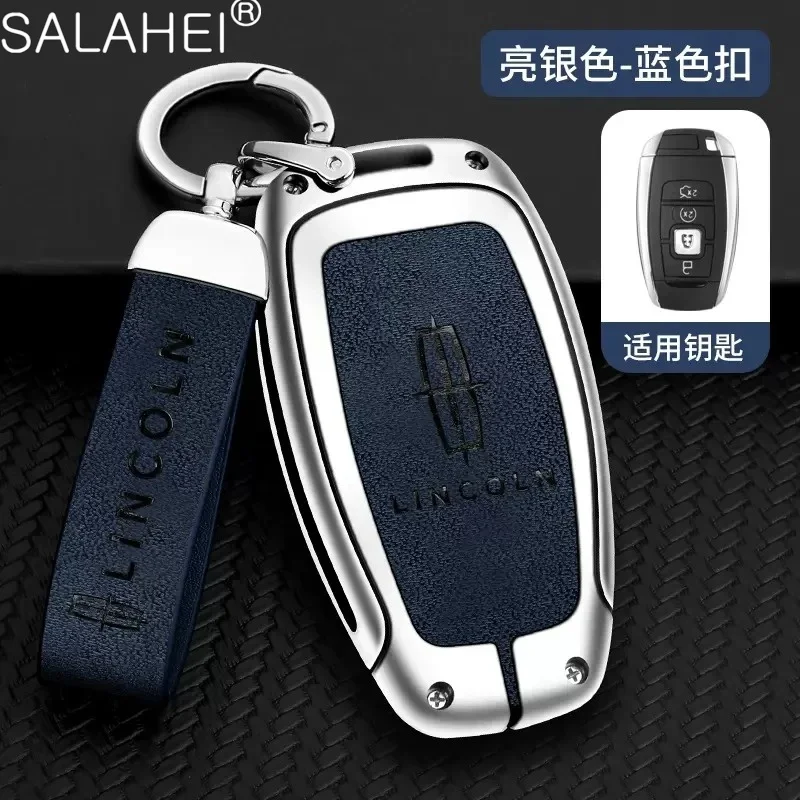 Zinc Alloy Car Key Case Cover Shell For Lincoln Continental MKC MKZ MKX Navigator Z Nautilus Aviator Corsair 2017 2018 2019 2022