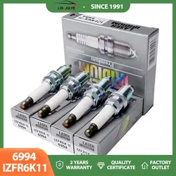 4/8Pcs 6994 IZFR6K11 IZFR6K-11 Spark Plug for HONDA ACCORD CITY CIVIC CR-V CR-Z ELEMENT JAZZ LEGEND MOBILIO ODYSSEY 1.5 2.0 2.4