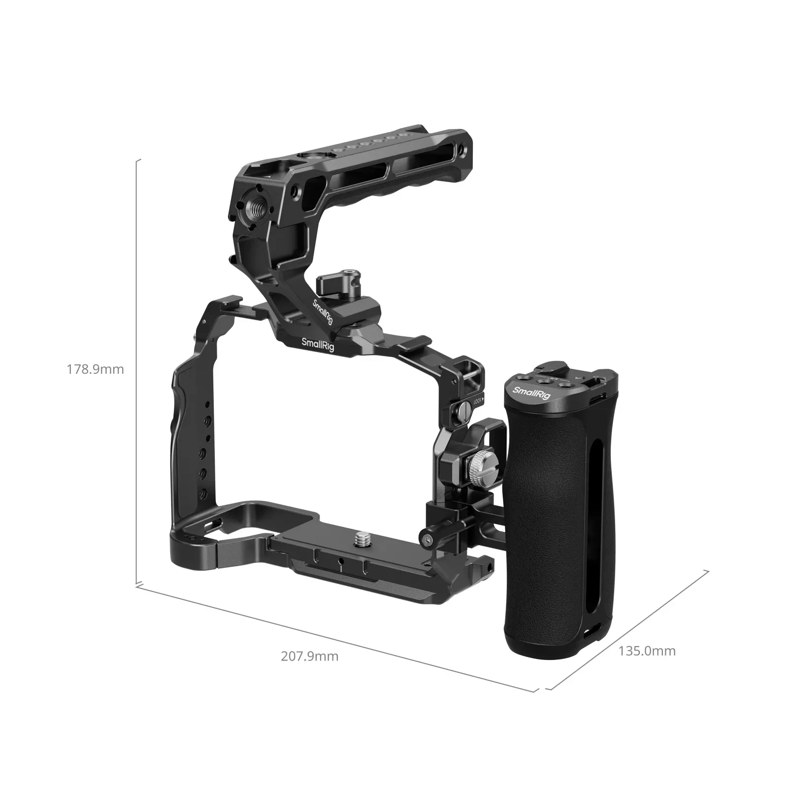 SmallRig Camera Cage Kit For Sony A7 V/A7R V/A7 IV, HawkLock Quick-Release NATO Rail,Arca-Swiss Quick-Release Plate,6026/6024