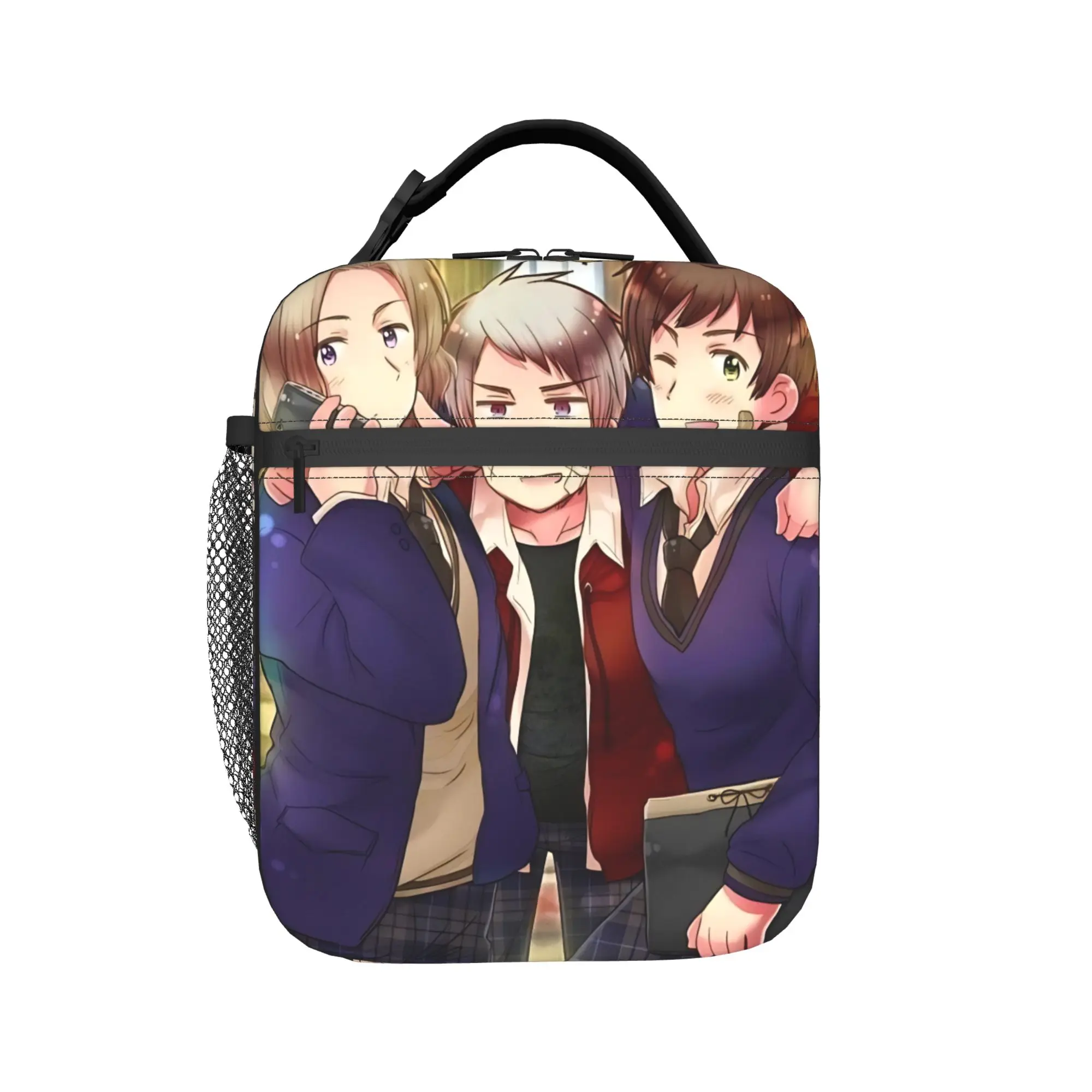 Hetalia Axis Powers Thermal Insulated Lunch Bag for Work  Portable Food Bag Container Men Women Thermal Cooler Lunch Boxes