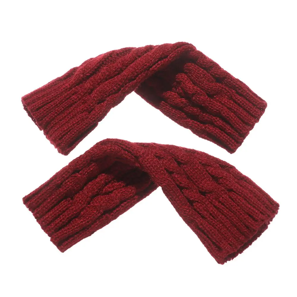 Winter Arm Warmers Fingerless Gloves Twist Elastic Button Mitten Thick Warm Fingerless Mittens