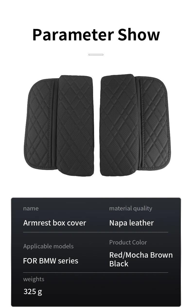 Für BMW G30 G32 6GT F10 G05 G06 G07 G11 G12 X5 G05 X6 G06 X7 G07 Auto Center Konsole Armlehne Schutz Abdeckung Pad Mit Lagerung Tasche – Detail 10