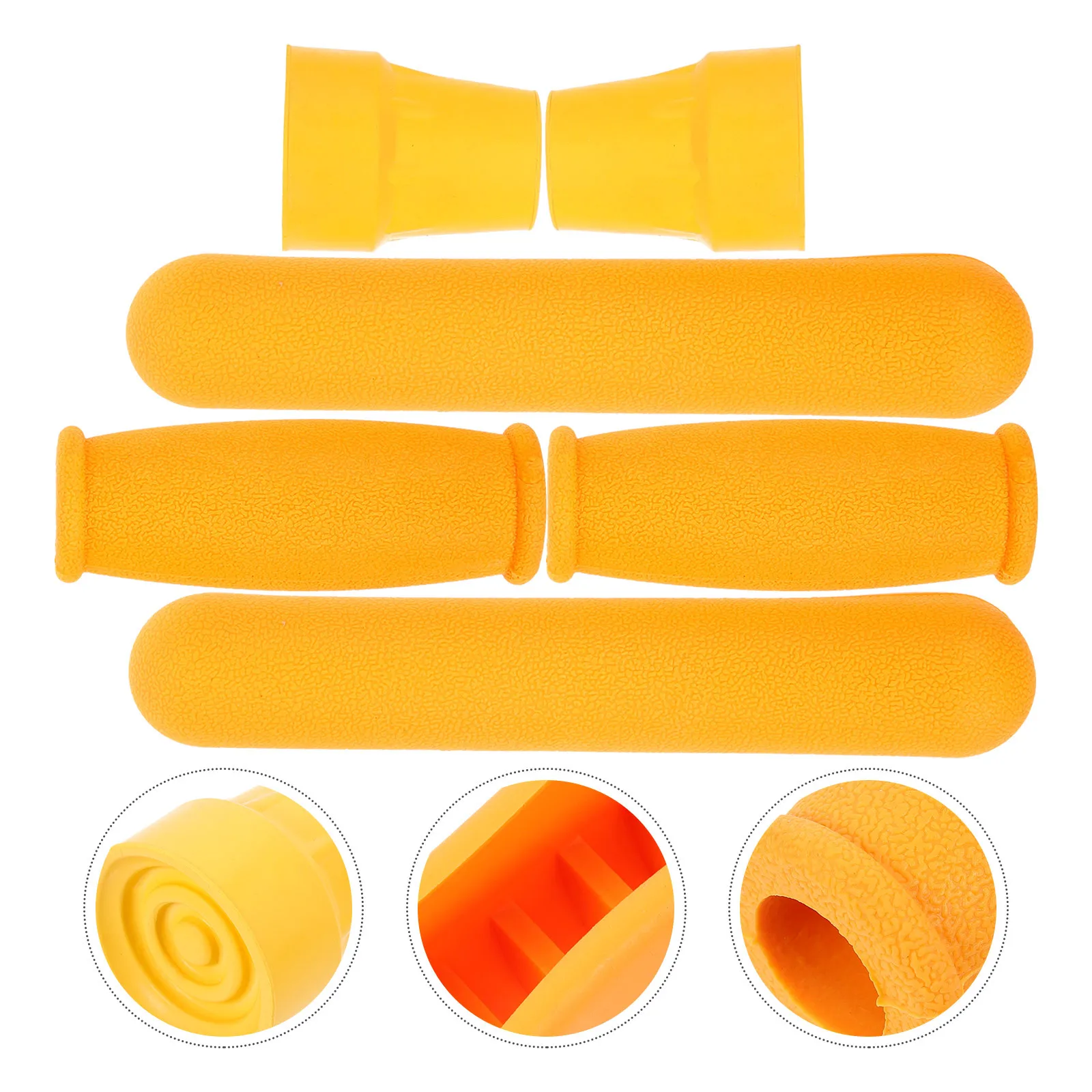 

Crutches Replacement Grips Armpit Support Shoulder Handle Underarm Pads Grey Anti Slip Walking Crutch Pad Comfortable Feet Cap