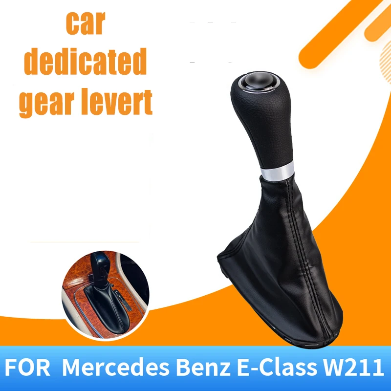 Suitable for Mercedes-Benz W211 automatic transmission black shift handball dust cover integrated gear handle accessories