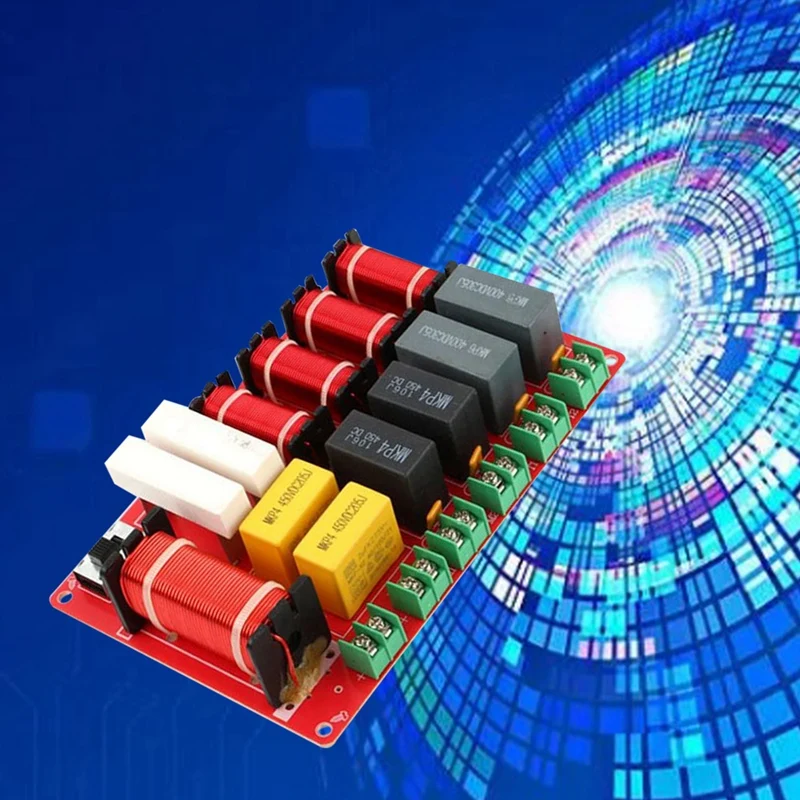 300W Fever Level 2 High 2 Middle Low 5 Frequency Divider, Home Ktv Audio Quality Upgrade Frequency Divider Durable Easy To Use