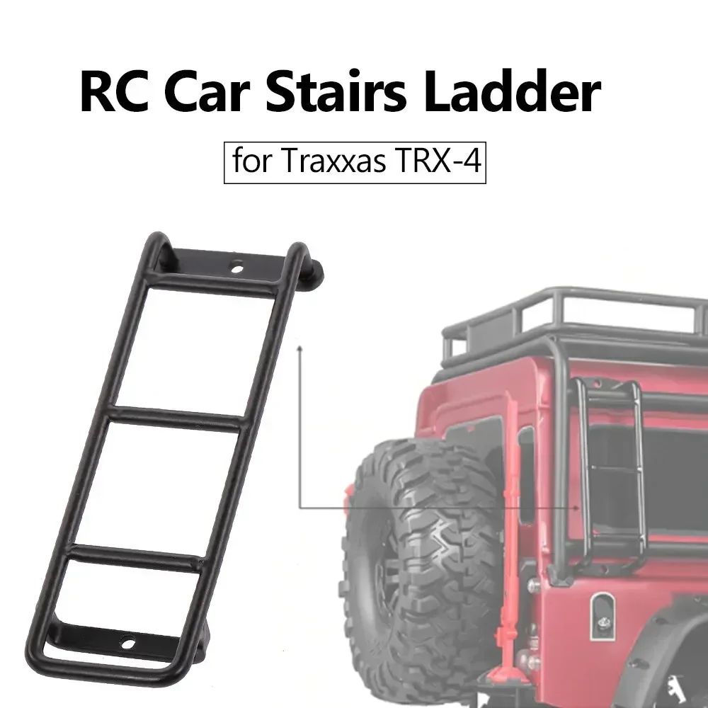 RC Car Space Parts Stairs Ladder Mini Metal Simulation 3-level Ladder Decorate for Trxs TRX-4 RC Crawler Truck