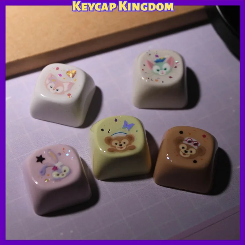 NEW Original Design Point Keycap MOA Profile Cute Custom Anime KeyCap Gaming Mechanical Keyboard Accessories Gift for Gamers