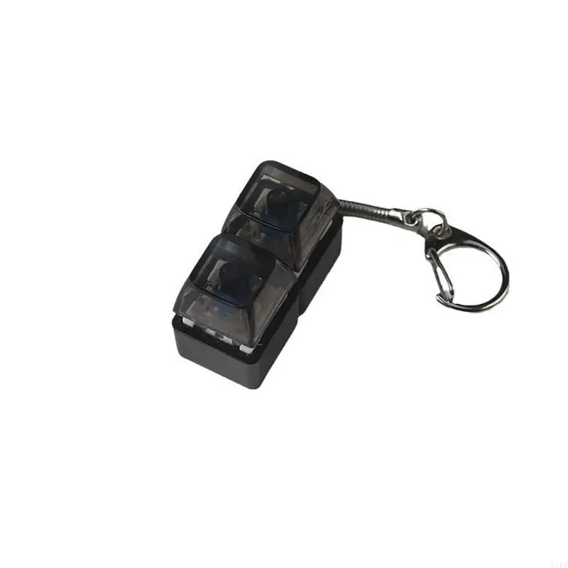 E1PF LED Mechanical Keyboard Switches Testing Stress Relief Keychain Toy Gift 1PC