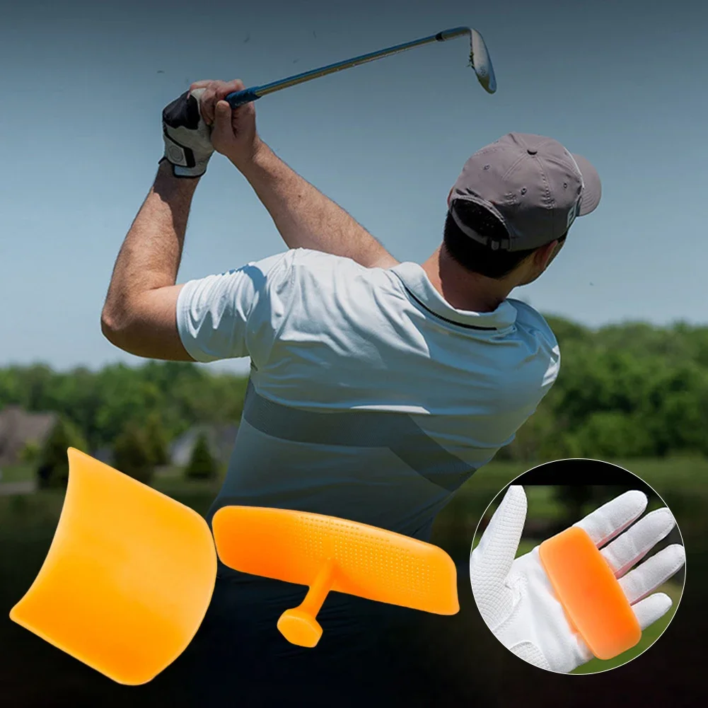 2Pcs Golf Finger Tape Silicone Golf Grip Friction Stickers Golf Grip Strength Aid Golf Training Accessories