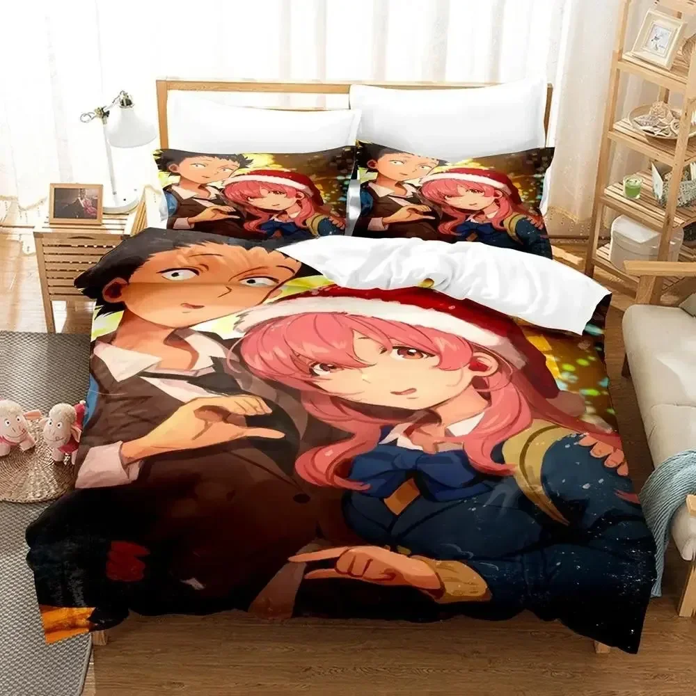 

New Koe No Katachi Bedding Set Single Twin Full Queen King Size Bed Set Adult Kid Bedroom Duvet cover Sets Anime Bed Sheet Set