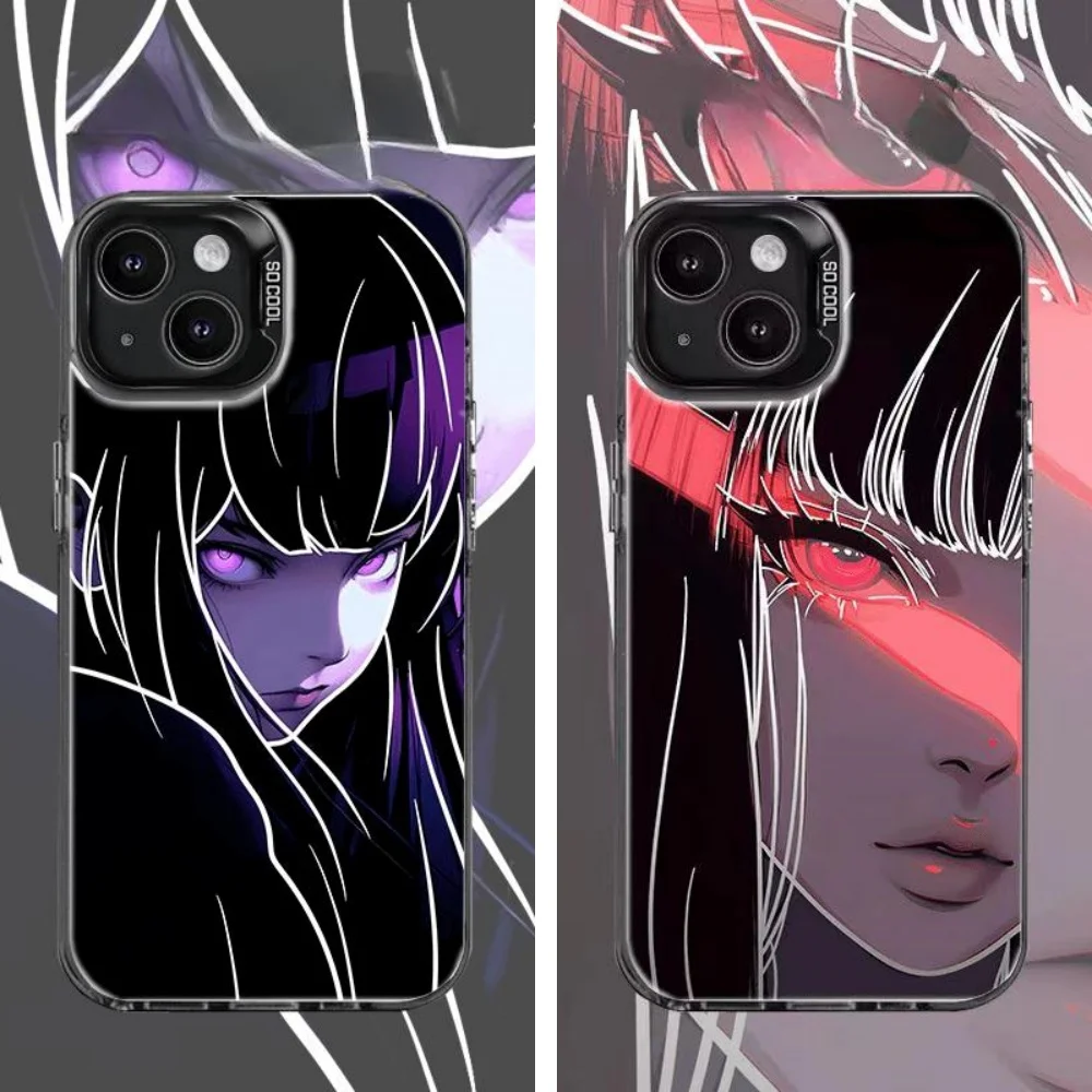 Naruto hyūga hinata anime caso de telefone para iphone 11 12 13 14 15 16 17 pro max plus 17air naruto esposa mangá capa à prova de choque