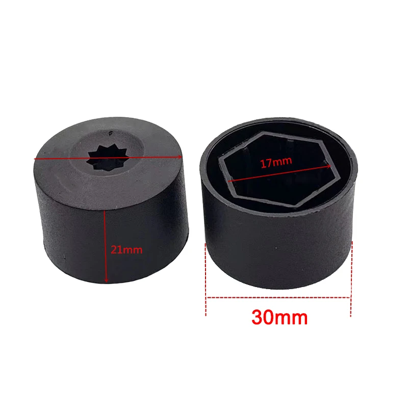 Universal 17mm Car Wheel Hub Covers Anti-Rust Caps Auto Hub Tire Screw Cap Nut Bolt Dust Proof Protector Car Accessories 20Pcs